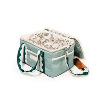 Sac isotherme en toile de 15 L, sac isotherme souple imperméable pour la plage, sac isotherme réutilisable pour le déjeuner, pour pique-nique