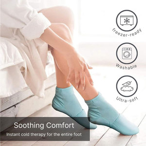 Factory Hot and Cold Therapy Socks for Feet Cold Cooling <b>Gel</b> Socks Foot <b>Ice</b> <b>Pack</b> Wrap Pain Relief Reusable Cold Therapy Sock - Product Image 4