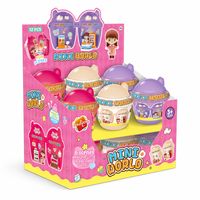 Mini figurine surprise en plastique, 6 styles à collectionner, ensembles sur le thème de la librairie, de la boulangerie et du salon de thé, pour le plaisir des enfants