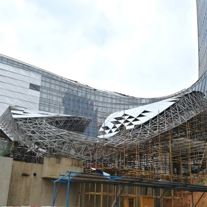 Customized Large Span Steel Space Frame Roof Structure, Conference <strong>Hall</strong> Exhibition Center Construction - Product Image 5