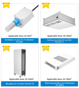 Unité <span class=keywords><strong>de</strong></span> traitement d'air commerciale montée au plafond, purificateur d'air désodorisant, ioniseurs bipolaires, purificateur d'air pour salle <span class=keywords><strong>de</strong></span> culture, systèmes HVAC - Product Image 4