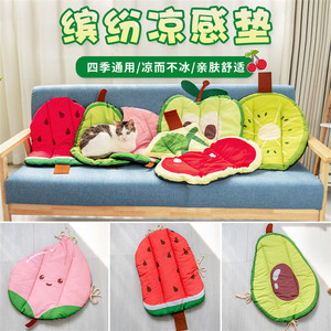 새 애완 동물 침대 도매 용품 개 고양이를위한 귀엽고 잘 생긴 과일 모양 여름 냉각 매트 패드 - Product Image 4