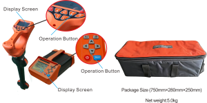 เครื่องตรวจจับสายเคเบิลอิเล็กทรอนิกส์แบบไม่ทำลายพื้นผิว Safety-First HP-R30 สำหรับค้นหาทรัพยากรใต้ดิน ค้นหาสายไฟฟ้าที่ฝังอยู่ ความแม่นยำ 1% มาตรฐาน IP55 - Product Image 5