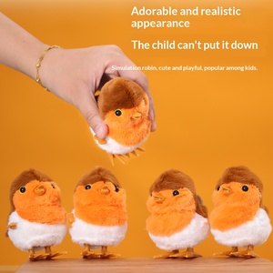 Simulation Pet Plush Animals Wind-up Interactive Chain <strong>Bird</strong> Cute Children's Gift Super Soft Stress Relief Plush Toy - Product Image 6