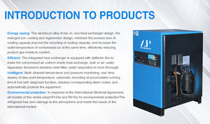 Essiccatore aria compressore industriale di alta qualità fornitori 7.5hp-100hp refrigerato aria essiccatore per compressore d'aria - Product Image 5