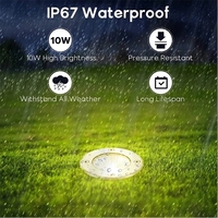 Jpungsun Landschaftsgarten Led-Bodenleuchte Outdoor IP67 12 V 24 V 3 W RGB Untergrundlicht