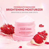 Crème hydratante éclaircissante à la grenade 5% Niacinamide, effet repulpant, raffermissante, anti-âge et blanchissante, marque privée, style coréen