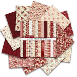 LANYUE Grand format, papier décoratif rétro à motifs floraux et lettres, pour <span class=keywords><strong>scrapbooking</strong></span>, collage, fond de journal, bricolage, journal intime, artisanat - Product Image 2