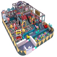 Aire de jeux intérieure douce de la série Morandi, château de jeu personnalisé de qualité, équipement d'amusement en aluminium, haute sécurité, usage commercial