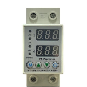 อุปกรณ์ป้องกันแรงดันไฟฟ้า63A ปรับได้แบบดิจิทัลพร้อมระบบป้องกันการเชื่อมต่อแรงดันไฟฟ้าเกินอัตโนมัติและแรงดันไฟฟ้าต่ำกว่า - Product Image 1