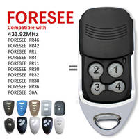 Télécommande de porte de garage SMG-015 Foresee 433,92 MHz à code roulant 4 boutons