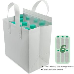 Non-woven Fabric High Quality Food Delivery Thermal Bag Outdoor Takeaway Wine Cake Food Insulated Cooler Bag With Handle - Product Image 4