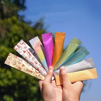 Sachets d'emballage de poudre de supplément noir mat pochette de miel de papier d'aluminium petits sacs d'emballage pour les sachets instantanés de café de thé