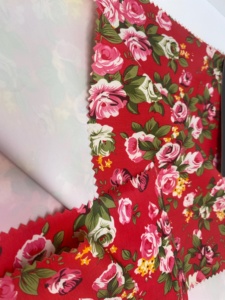 Hot Sales Patroon Maatwerk Bloem Pvc Coating Polyester Stof Met Wr Voor Regenkleding/Regenjas/Poncho Stof Veelzijdig - Product Image 4