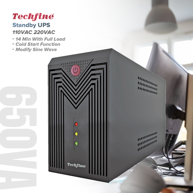 Offline UPS 650VA Standby Ups 110v 220V OUTPUT Available Capacity Over 84Wh Uninterruptible Power Supply for Home