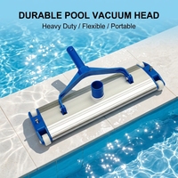 Flexibler Professioneller 14-Zoll-Aluminium-Vakuumkopf Hochwertiger Kunststoff-Pool-Vakuumkopf für Einbau- und Aufstellpools