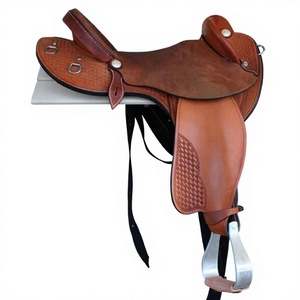 Silla de Montar Inglesa de Cuero de Búfalo Auténtico BS International Handicrafts, Calidad Premium, Estructura de Madera Sostenible, Silla de Montar para Carreras de Caballos - Product Image 5