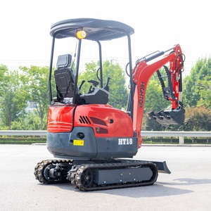 Petite mini-pelle avec chenilles en caoutchouc Machines agricoles Godet gratuit et pelle rétrocaveuse remorquable Type de <span class=keywords><strong>chenille</strong></span> avec moteur central - Product Image 4
