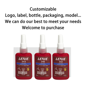 Adesivo a filo blu rimovibile viene utilizzato per viti e bulloni per evitare allentamenti dovuti alle vibrazioni ed è resistente all'olio - Product Image 4