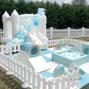 Softplay, parque infantil para interiores, castillo hinchable, Tobogán, equipo de juego suave para niños, bebés, bolas de espuma para uso escolar - Product Image 5
