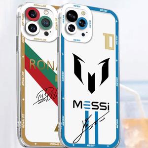 Coque <span class=keywords><strong>de</strong></span> téléphone portable antichoc à texture givrée, style tendance, équipe <span class=keywords><strong>de</strong></span> football <span class=keywords><strong>Messi</strong></span> n°10, pour <span class=keywords><strong>iPhone</strong></span> 11 12 13 14 15 16 17 - Product Image 1