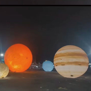 Outdoor Indoor Solar System LED Lighting Party Decoration Wedding Events hang Planets Giant Moon Inflatable <strong>Balloon</strong> Waterproof - Product Image 2