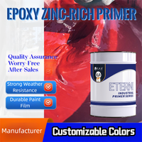 Primaire époxy anticorrosion ETERNI riche en zinc, 30 % de zinc, anode sacrificielle pour environnements marins difficiles, peinture pour bateaux, application au pinceau