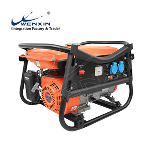 Générateur d'essence Wenxin 220V 1500W monophasé refroidi par air portable WX-2500R 50/60Hz pour camping, climatisation de stationnement - Product Image 2