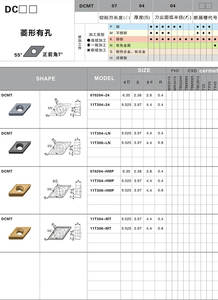 Insert de fraisage en carbure de tour CNC DL DCMT11T308 - Product Image 4