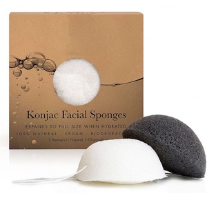Éponge faciale en konjac naturel au thé vert, style japonais, exfoliation douce, nettoyage en profondeur, éponge en konjac naturel - Product Image 1