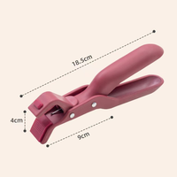Pince multi-usage anti-brûlure pour bols - Poignée légère en PP et silicone pour plaques chaudes - Outil de cuisine antidérapant pour micro-ondes