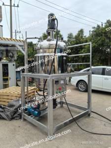 خلاط سائل صغير من الفولاذ المقاوم للصدأ VBJX لصناعة الصابون السائل ومستحضرات التجميل، خلاط عالي القص مع خزان خلط وآلة صنع - Product Image 5