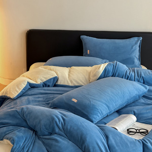 Bộ giường bốn mảnh mùa Đông hiện đại kháng khuẩn 10A chăn ấm dày - Product Image 4