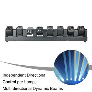 Igracelite 8 <span class=keywords><strong>Yeux</strong></span> 40W RGBW 4-en-1 Barre de lumière LED à tête mobile avec Zoom Wash Beam DMX512 RDM pour éclairage de scène Disco Club - Product Image 5