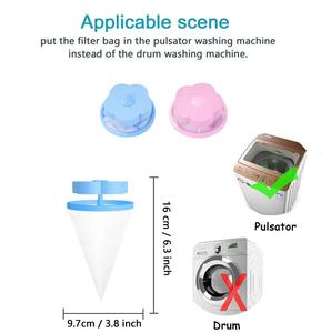 Dog Cat Pet Fur Remover Hair Catcher lavatrice riutilizzabile Floating Lint Mesh Bag rondella portatile Lint Catcher - Product Image 4