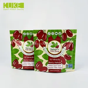 Individuelles Logo Kunststoff Snack Goji Trockenfutter-Verpackungsbeutel Reißverschluss Trockenfruchtverpackungsbeutel