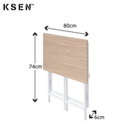 Bureau d'étude en fer moderne, table pliable simple, économie d'espace de KC-T0506
