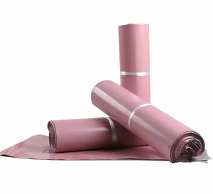 Bolsa de Polietileno Rosa con Estampado Lindo para Envíos, Bolsa de Embalaje para Ropa con Logotipo Personalizado, Sobres de Polietileno Autoadhesivos para Envíos - Product Image 1