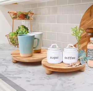Tốt Nhất Bán Keo Vòng Thực Phẩm Bằng Gỗ Phục Vụ Tấm Handmade Gỗ Riser Bệ Đứng - Product Image 5