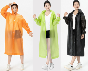 Impermeabile Lungo in EVA Riutilizzabile con Logo Personalizzato, Poncho con Cappuccio per Escursionismo ed Eventi Sportivi - Product Image 3