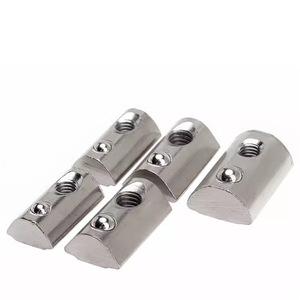 <span class=keywords><strong>Acier</strong></span> inoxydable M4/M5/M6/M8 Drop-in T-nuts slider Block Spring Ball Loaded T-nuts For 10 Slot 4545 Aluminum Profile - Product Image 1