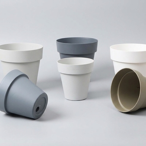 Pots à fleurs <span class=keywords><strong>en</strong></span> PP directement de l'usine, grand diamètre, style minimaliste, épaissis, style nordique, durables, couleurs assorties, pour balcon et <span class=keywords><strong>potager</strong></span> - Product Image 1
