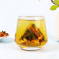 Tisane Naturelle Mélangée aux Baies de Goji, Chrysanthème, Gardénia et Feuilles de Mûrier en Sachet Triangulaire – Boisson Bien-être Directement de l'Usine