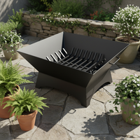 Brasero de jardin à haute performance pour extérieur, style Viking, découpé au laser, avec motifs de lune et étoiles célestes et inscriptions runiques