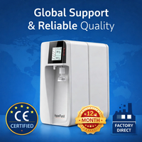 Système d'eau ultrapure ASTM Type I 18,2 MΩ à faible TCO + sans endotoxines, machine de purification d'eau de laboratoire UV UF avec CE OEM