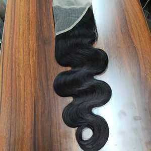 Chaîne de cheveux humains brésiliens bruts, humide <span class=keywords><strong>et</strong></span> ondulé, 9A, 6x6 Hd, vente en gros, lot de 3 - Product Image 2