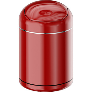 Mini Round Trash Can With Lid Cylindrical Indoor Use For Living Room Bedroom Office - Product Image 5