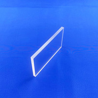 Plaque de verre en quartz fondu naturel transparente, résistante aux hautes températures, pour soudage, sur mesure, épaisseur industrielle, pour vision industrielle