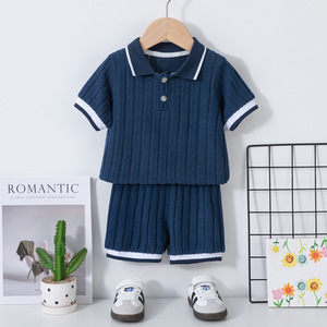 PSJ-Y0 Nouvel ensemble unisexe pour enfants avec vêtements courts pour enfants Vente en gros Ensemble <span class=keywords><strong>de</strong></span> vêtements d'été pour garçons et filles - Product Image 1