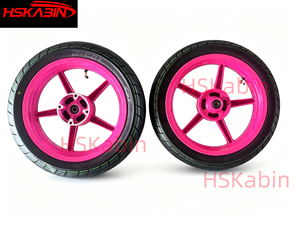 Nuevo Juego de Ruedas de Carretera para Motocicleta de 14 Pulgadas, Neumáticos Sin Cámara HSKabin Tuttio Yozma Razor Valtinsu 90/90-14 110/70-14 120/70-14 190mm - Product Image 2